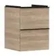 Hansgrohe-HG-Xelu-Q-Waschtischunterschrank-Eiche-Natur-480-475-mit-2-Schubkaesten-fuer-Handwaschbecken-Mattschwarz-54021670 gallery number 1